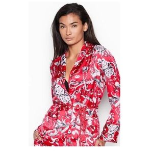 Victoria secret red print cupid two pieces size small